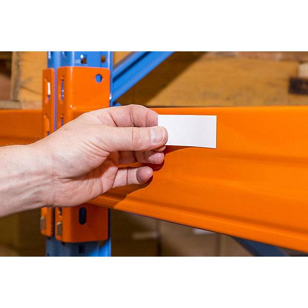 Magnet-Lagerschilder weiß HxB 40 x 80 mm VE 100 Stk. HMT Magnet GmbH & Co KG 70634649-2