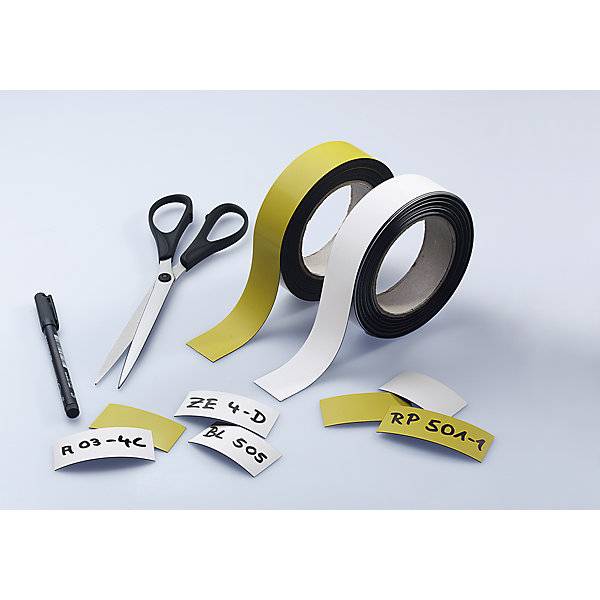 Magnet-Lagerschilder weiß HxB 40 x 80 mm VE 100 Stk. HMT Magnet GmbH & Co KG 70634649-4