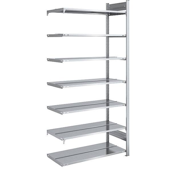 Akten-Steckregal verzinkt Regalhöhe 2350 mm doppelseitig Anbauregal BxT 1000 x 600 mm. Jul. vom Hofe GmbH &-0