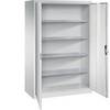 Werkstatt-Flügeltürschrank HxBxT 1950 x 1200 x 600 mm lichtgrau / lichtgrau. C+P Moebelsysteme | GmbH & CO. KG