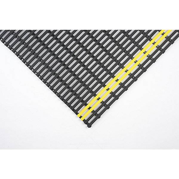 Anti-Rutschmatte Recycling-PVC 10 m Rolle Breite 1000 mm schwarz/gelb. TAKKT Industrial & Packaging GmbH-0