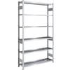 Wannenregal Stahl verzinkt doppelseitig H 2500 mm Wannen-BxT 1300 x 400 mm Grundregal. Jul. vom Hofe GmbH &