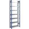 Ordner-Steckregal einseitig Höhe 2350 mm BxT 750 x 300 mm Grundregal blau / verzinkt. Jul. vom Hofe GmbH &
