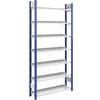 Ordner-Steckregal einseitig Höhe 2350 mm BxT 1000 x 300 mm Grundregal blau / grau. Jul. vom Hofe GmbH & CO.