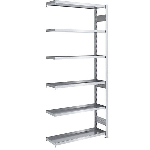 Wannenregal Stahl verzinkt doppelseitig H 2500 mm Wannen-BxT 1000 x 400 mm Anbauregal. Jul. vom Hofe GmbH &-0