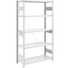 Schwerlast-Steckregal einseitig HxBxT 2000 x 1000 x 500 mm grau Grundregal. TAKKT Industrial & Packaging GmbH