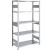 Schwerlast-Steckregal einseitig HxBxT 2000 x 1000 x 600 mm verzinkt Grundregal. TAKKT Industrial & Packaging