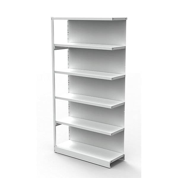 Büro-Steckregal mit Rückwand Regalhöhe 1900 mm Anbauregal Breite x Tiefe 760 x 400 mm. Theo Kerkmann GmbH &-0