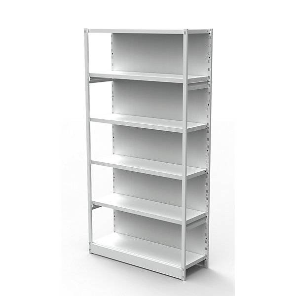 Büro-Steckregal mit Rückwand Regalhöhe 1900 mm Grundregal Breite x Tiefe 960 x 300 mm. Theo Kerkmann GmbH &