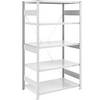 Schwerlast-Steckregal einseitig HxBxT 2000 x 1000 x 800 mm grau Grundregal. TAKKT Industrial & Packaging GmbH