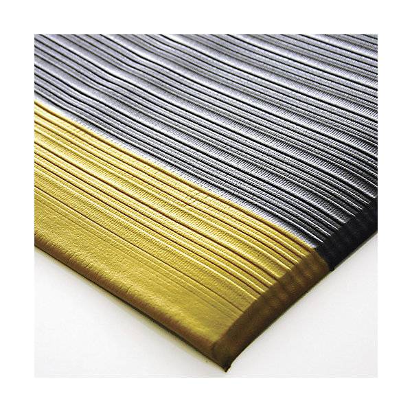 Anti-Ermüdungsmatte Orthomat® Ribbed LxB 900 x 600 mm VE 3 Stück grau mit Signalstreifen. Coba Europe GmbH-2