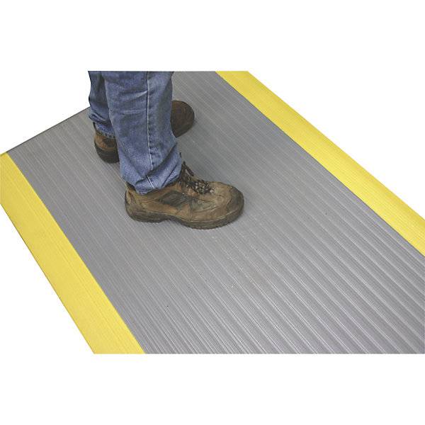 Anti-Ermüdungsmatte Orthomat® Ribbed LxB 900 x 600 mm VE 3 Stück grau mit Signalstreifen. Coba Europe GmbH-4