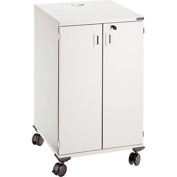 Multimediawagen mobil 2 Flügeltüren 3 Fachböden HxBxT 960 x 550 x 550 mm. TAKKT Industrial & Packaging GmbH-1