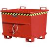 Konischer Klappbodenbehälter Volumen 07 m³ Traglast 1500 kg rot RAL 3000. TAKKT Industrial & Packaging GmbH