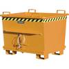 Konischer Klappbodenbehälter Volumen 07 m³ Traglast 1500 kg orange RAL 2000. TAKKT Industrial & Packaging