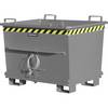 Konischer Klappbodenbehälter Volumen 07 m³ Traglast 1500 kg grau RAL 7005. TAKKT Industrial & Packaging GmbH