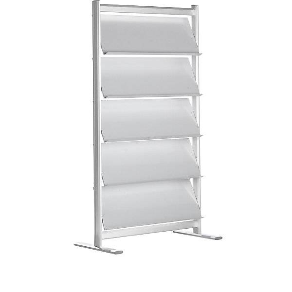 Prospektregal silber eloxiert für 20 x DIN A4. TAKKT Industrial & Packaging GmbH 75740949