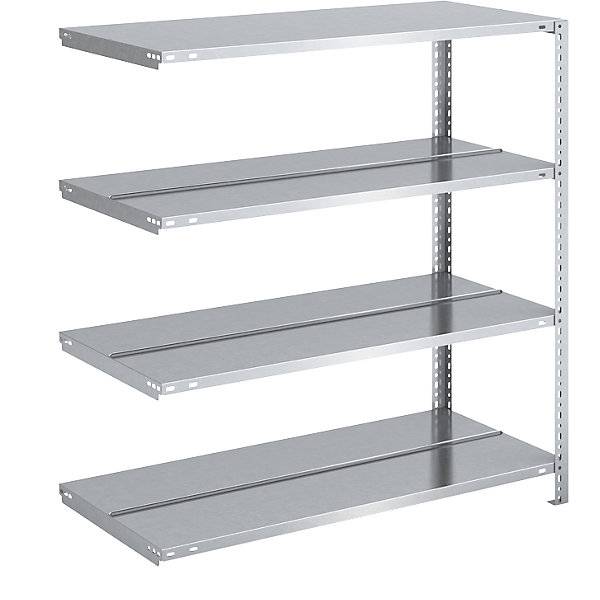 Akten-Schraubregal verzinkt Regalhöhe 1150 mm doppelseitig Anbauregal Breite x Tiefe 1000 x 600 mm. Jul. vom