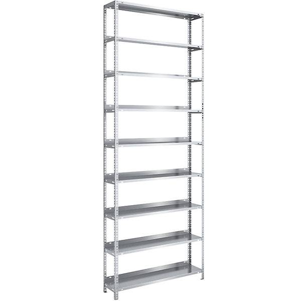 Akten-Schraubregal verzinkt Regalhöhe 2900 mm Grundregal Breite x Tiefe 1000 x 300 mm. Jul. vom Hofe GmbH &-0