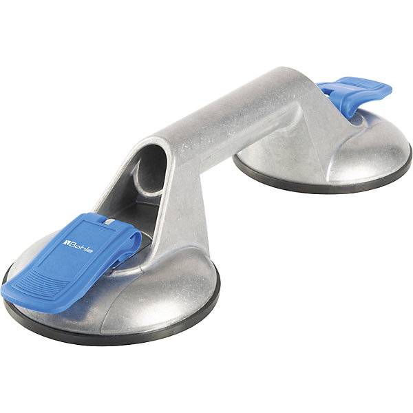 Saugheber VERIBOR® 2-Kopf-Alu-Körper zur Einhandbedienung Tragfähigkeit 60 kg Scheiben-Ø 120 mm. Bohle AG-0
