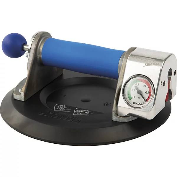 Saugheber VERIBOR® 1-Kopf-Alu-Körper mit Manometer Tragfähigkeit 120 kg Scheiben-Ø 210 mm. Bohle AG 75941749-0