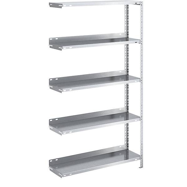 Akten-Schraubregal verzinkt Regalhöhe 1500 mm Anbauregal Breite x Tiefe 750 x 300 mm. Jul. vom Hofe GmbH & CO.-0