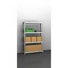 Lager-Schraubregal Bauart mittelschwer beidseitig HxBxT 1500 x 1000 x 300 mm lichtgrau Grundregal. TAKKT