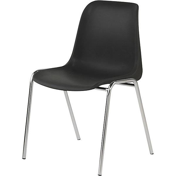 Kunststoff-Schalenstuhl EUROPA ohne Polster Sitzschale anthrazit VE 2 Stk. SCHNEEWEISS interior GmbH 76160349