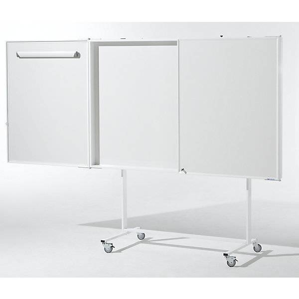 Whiteboard-Klapptafel Komplettset Stahlblech emailliert Bildwandformat 16 : 10. Smit Visual Supplies BV-4