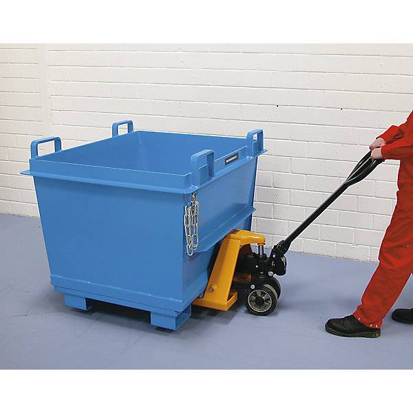 Konischer Klappbodenbehälter Volumen 07 m³ Traglast 1500 kg feuerverzinkt nach EN ISO 1461. TAKKT Industrial &-3