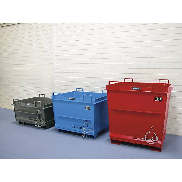 Konischer Klappbodenbehälter Volumen 07 m³ Traglast 1500 kg feuerverzinkt nach EN ISO 1461. TAKKT Industrial &-4