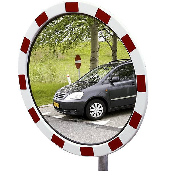 Verkehrsspiegel aus Acrylglas Polystyrol-Rahmen rund Ø 600 mm. Dancop International GmbH 90334949-0