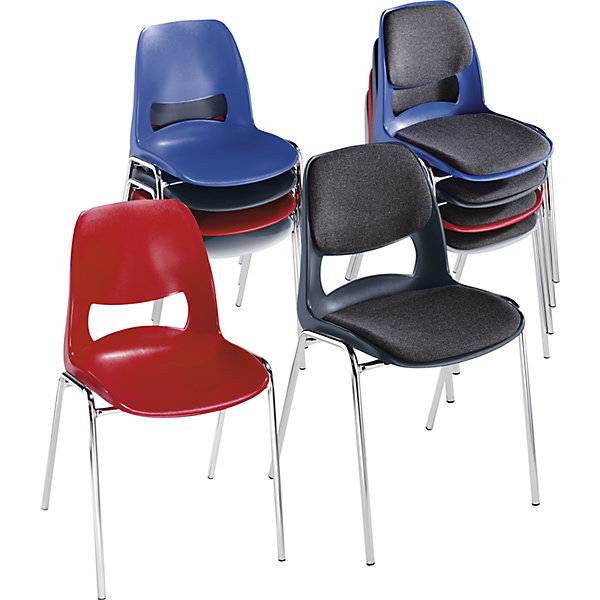 Schalenstuhl aus Polypropylen ohne Polster rot VE 2 Stk. Dipplast S.R.L. 90829149-1