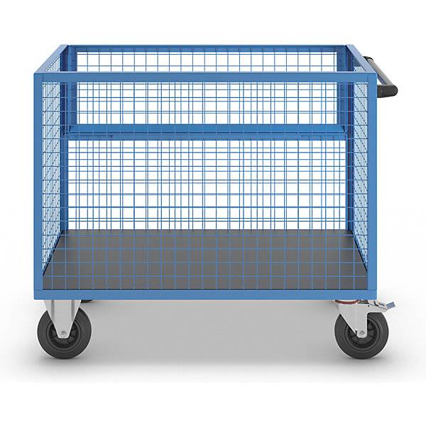 Kastenwagen Wände aus Stahlgitter ohne Deckel LxB 1250 x 800 mm. TAKKT Industrial & Packaging GmbH 72737949-3