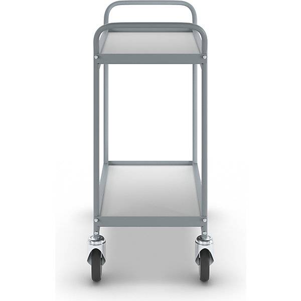 Servierwagen Ladefläche 658 x 338 mm Tragfähigkeit 75 kg 2 Etagen 4 Lenkrollen davon 2 mit Doppelstopp.-2