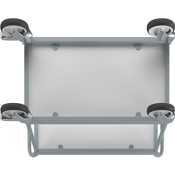 Servierwagen Ladefläche 658 x 338 mm Tragfähigkeit 75 kg 2 Etagen 4 Lenkrollen davon 2 mit Doppelstopp.-4