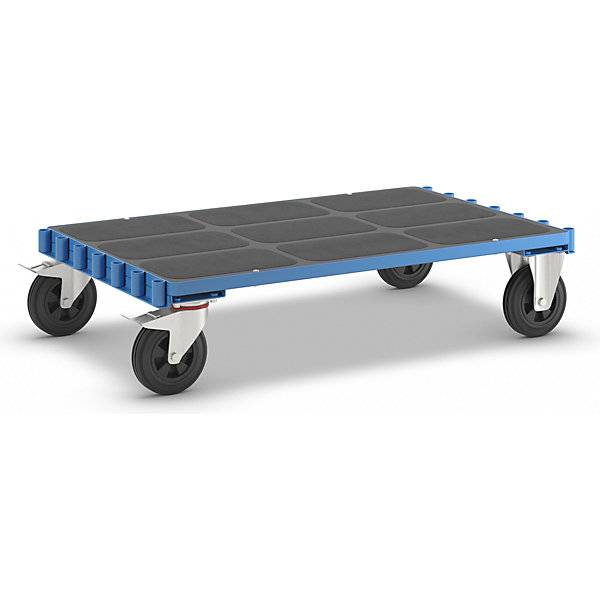 Platten-Transportwagen ohne Bügel Ladefläche 1250 x 800 mm Tragfähigkeit 500 kg Kunststoffladefläche. TAKKT-0