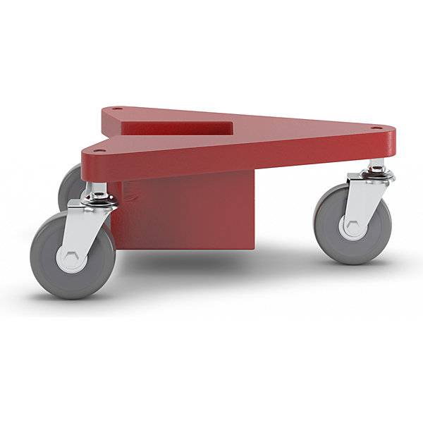 Transportrolly im handlichen Kunststoffkoffer aus Aluminium für Lasten mit Beinen Tragfähigkeit 100 kg je Stk-2
