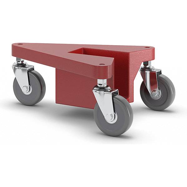 Transportrolly im handlichen Kunststoffkoffer aus Aluminium für Lasten mit Beinen Tragfähigkeit 100 kg je Stk-4