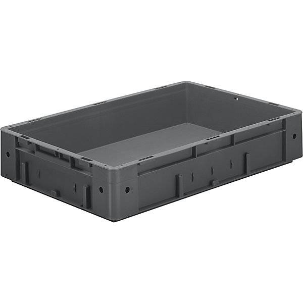 Schwerlast-Euro-Behälter Polypropylen Volumen 20 l LxBxH 600 x 400 x 120 mm Wände geschlossen Boden-0
