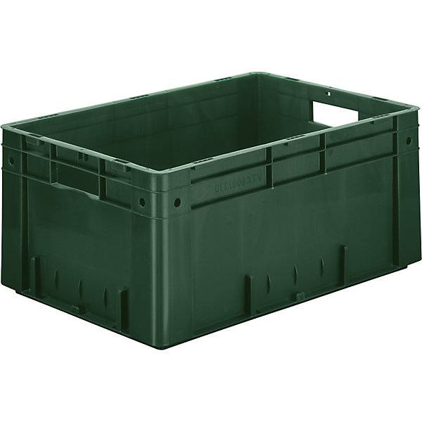 Schwerlast-Euro-Behälter Polypropylen Volumen 50 l LxBxH 600 x 400 x 270 mm Wände geschlossen Boden-0