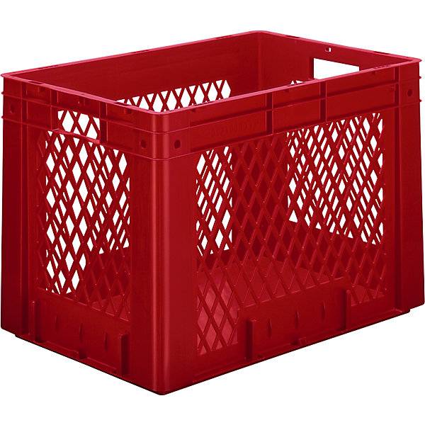 Schwerlast-Euro-Behälter Polypropylen Volumen 80 l LxBxH 600 x 400 x 420 mm Wände durchbrochen Boden-0