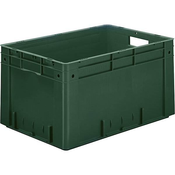 Schwerlast-Euro-Behälter Polypropylen Volumen 60 l LxBxH 600 x 400 x 320 mm Wände geschlossen Boden-0