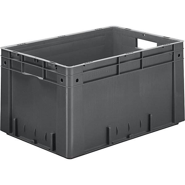 Schwerlast-Euro-Behälter Polypropylen Volumen 60 l LxBxH 600 x 400 x 320 mm Wände geschlossen Boden-0