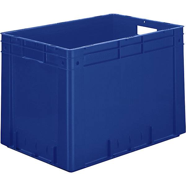 Schwerlast-Euro-Behälter Polypropylen Volumen 80 l LxBxH 600 x 400 x 420 mm Wände geschlossen Boden