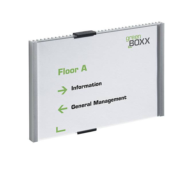 Türschild Rippenoptik mit Acrylplatte mit Kartoneinlage BxH 210 x 149 mm VE 3 Stk. Durable | Hunke & Jochheim