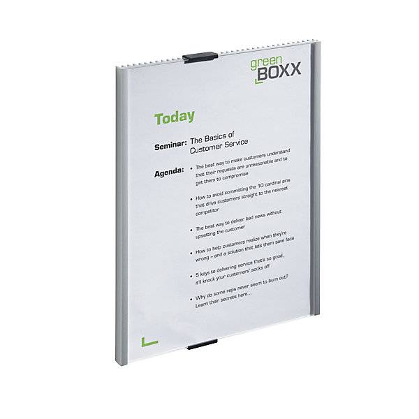 Türschild Rippenoptik mit Acrylplatte mit Kartoneinlage BxH 210 x 297 mm VE 2 Stk. Durable | Hunke & Jochheim