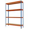Großfach-Schwerlastregal Höhe 2438 mm Gesamttiefe 468 mm Breite 1841 mm. Racktec GmbH 92977649