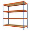 Großfach-Schwerlastregal Höhe 2438 mm Gesamttiefe 926 mm Breite 2450 mm. Racktec GmbH 92979649