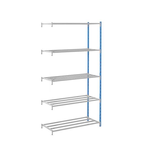 Steckregal mit Rohr-Fachböden HxBxT 1996 x 990 x 500 mm Anbauregal. MAN ORGA SAS 96778049-0